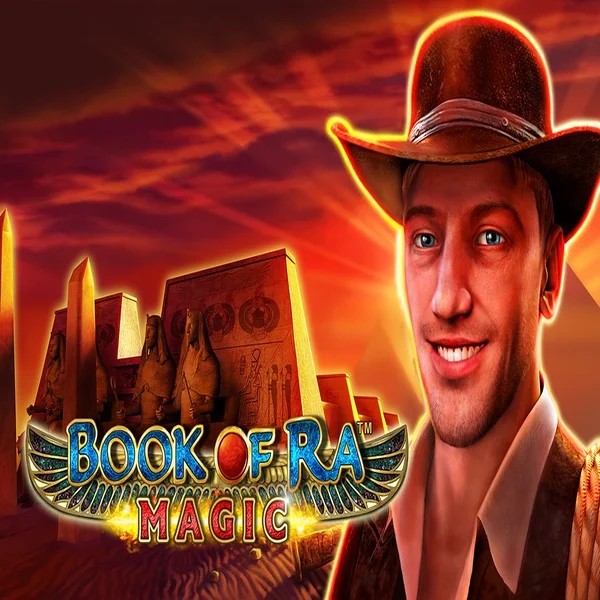 Book of Ra Magic logo – Slots by Greentube at Lizaro Casino