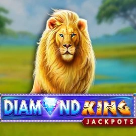 Diamond King Jackpots by SpinPlay Games, showcased at lizaroo-casino.nl – game logo